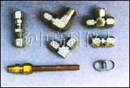 Double ferrule-type compression joint